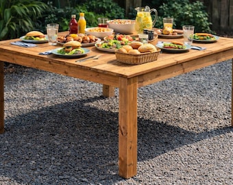 Outdoor Square Dining Table Plan | DIY Wood Table PDF Guide