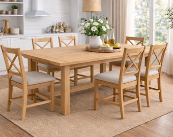 Planos de mesa de comedor estilo granja (hazlo tú mismo) / Carpintería para principiantes