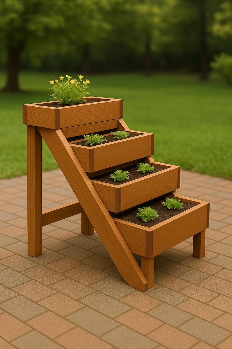 DIY 3 tier Step Planter Box Plan PDF Woodworking Plan Etsy diy-3-tier-step-planter-box-plan-pdf-woodworking-plan-etsy