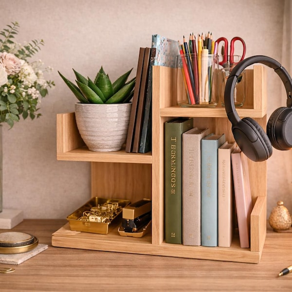 Anfänger Schreibtisch Organizer Holz Pläne | Moderne Büro Aufbewahrung PDF