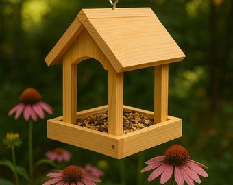 DIY Wooden Bird Feeder Build Plan: Beginner Woodworking (PDF)