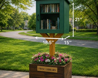 DIY Little Library Plans – Outdoor Community Pantry Box Woodworking PDF