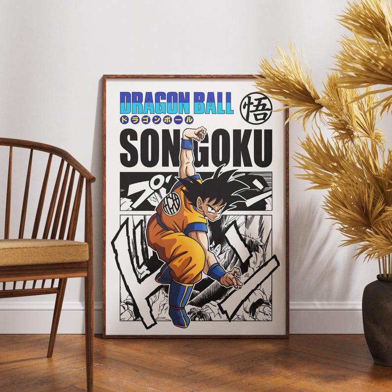 Dragon Ball | Son Goku | Poster | Rolled Anime Wall Art - Etsy Australia
