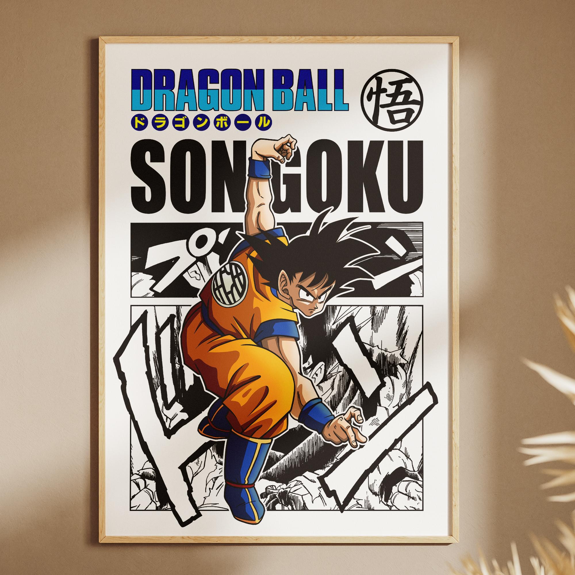 Dragon Ball | Son Goku | Poster | Rolled Anime Wall Art - Etsy Australia
