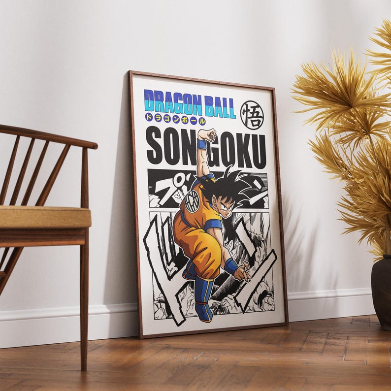 Dragon Ball | Son Goku | Poster | Rolled Anime Wall Art - Etsy Australia