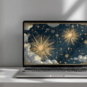 Mystical Celestial Desktop Wallpaper – 17 Whimsical Gothic Backgrounds for Computer (16:9)