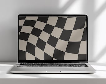Neutrale bureaubladachtergrond: minimale abstracte achtergrond voor computer en macbook (digitale download)