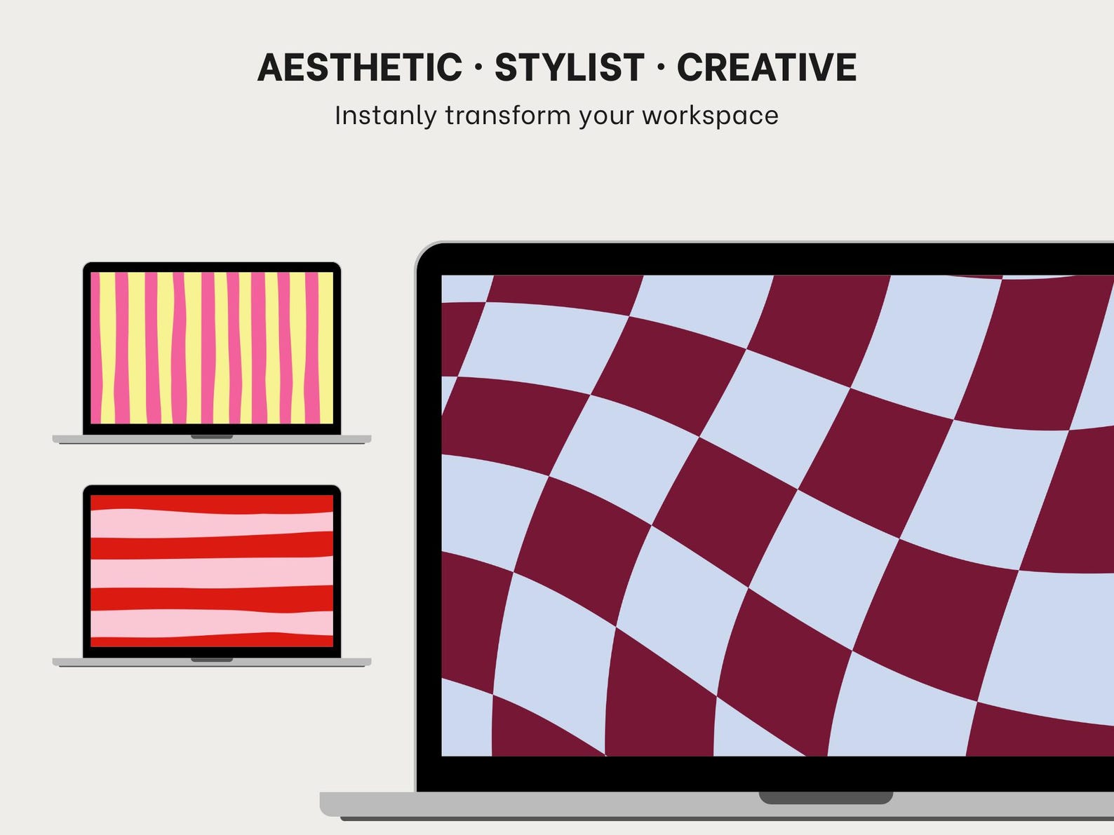 Retro Preppy Desktop Wallpaper Set – 36 Preppy Aesthetic Backgrounds ...