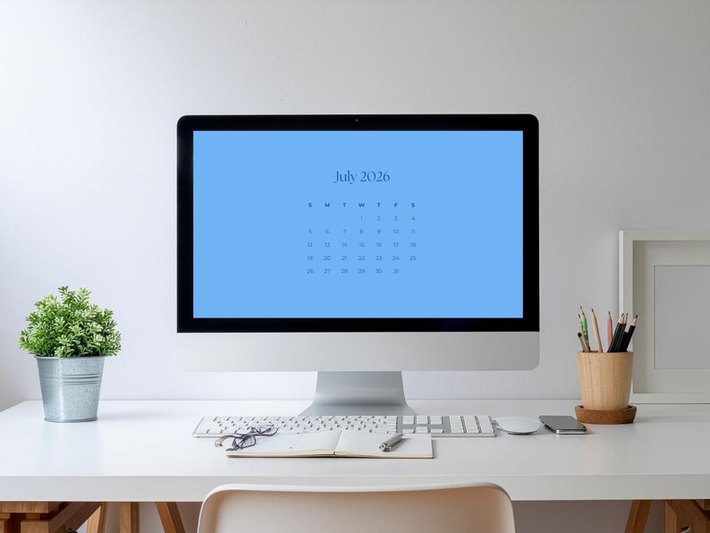 Calendrier De Bureau 2026 Papiers Peints Minimalistes De Calendrier 