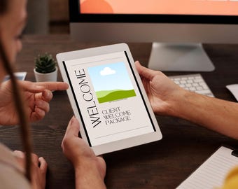 Modello modificabile per il libro di benvenuto di Airbnb / Guida moderna per gli host (PDF)