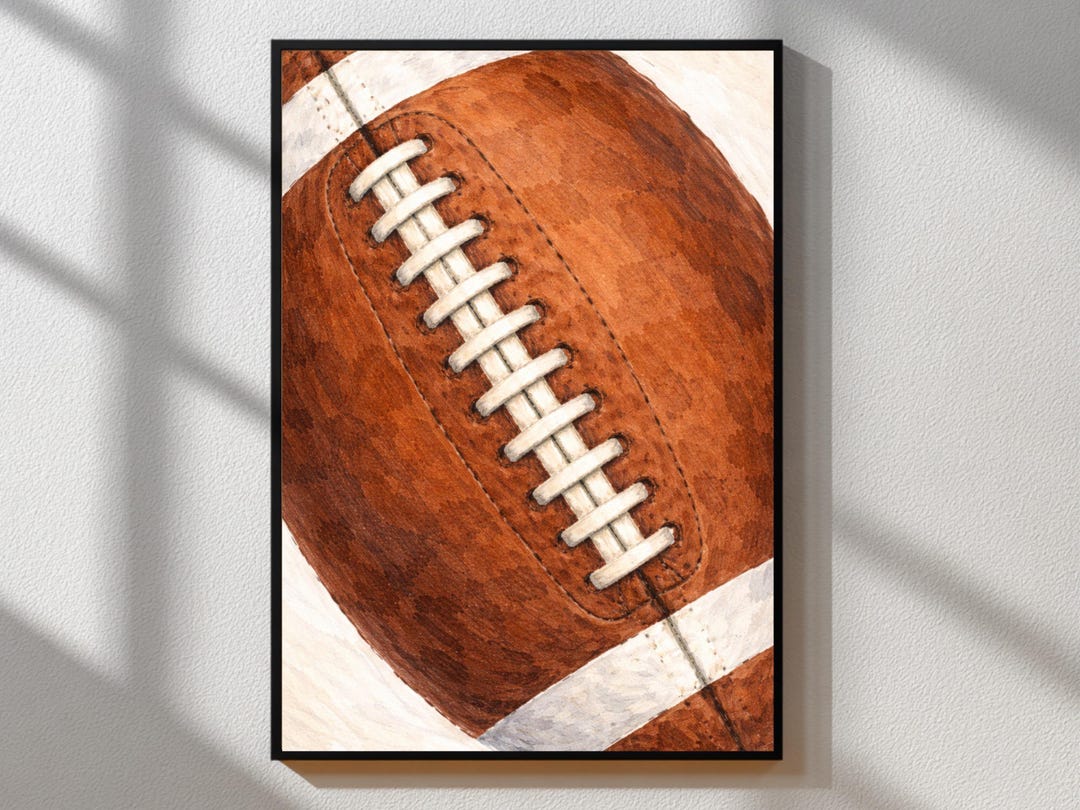 American Football Wall Art Poster | Minimalist Football Print | Sports ...
