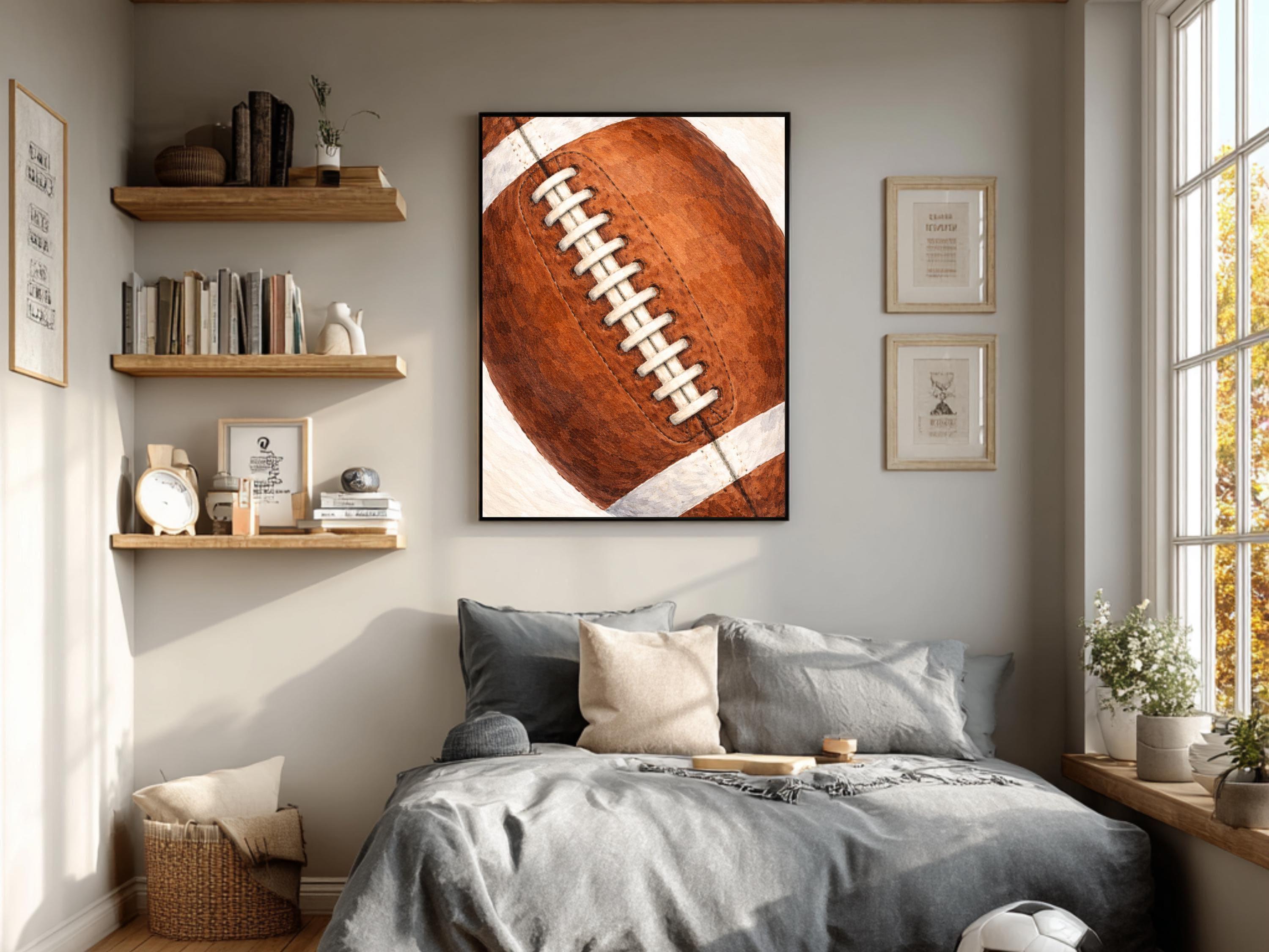American Football Wall Art Poster | Minimalist Football Print | Sports ...