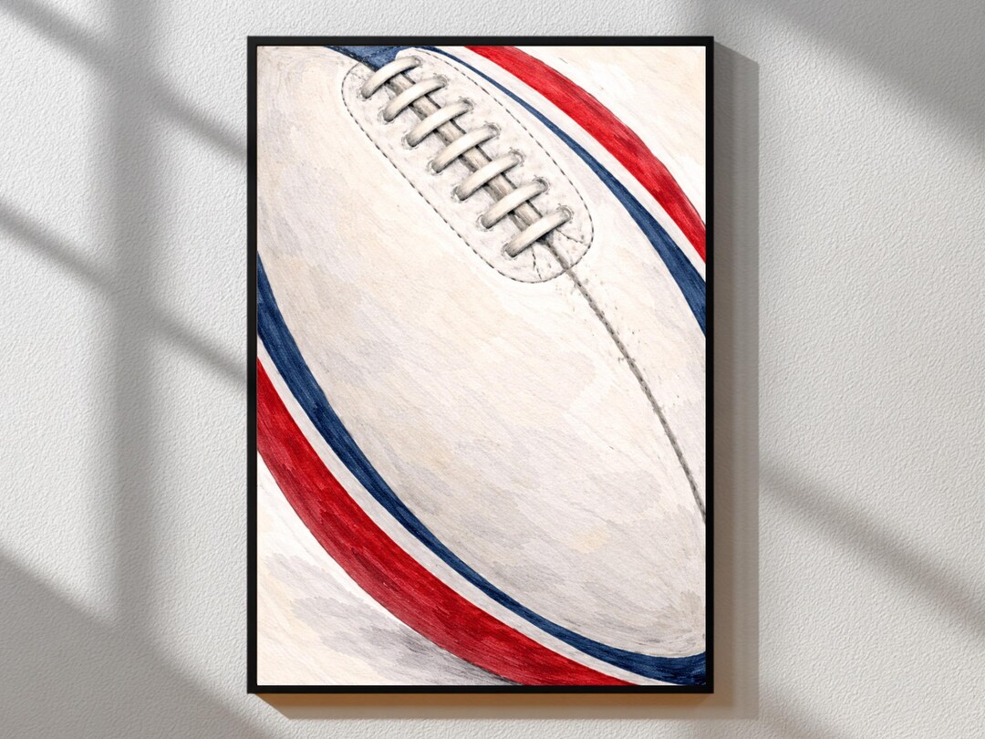 Rugby Wall Art Poster | Minimalist Rugby Print | Sports Wall Decor ...