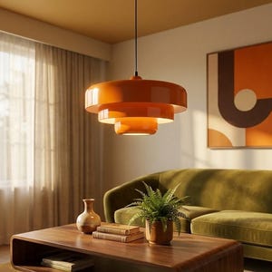 Moderne Metall Deckenleuchte Schatten Retro Stil Unterputz