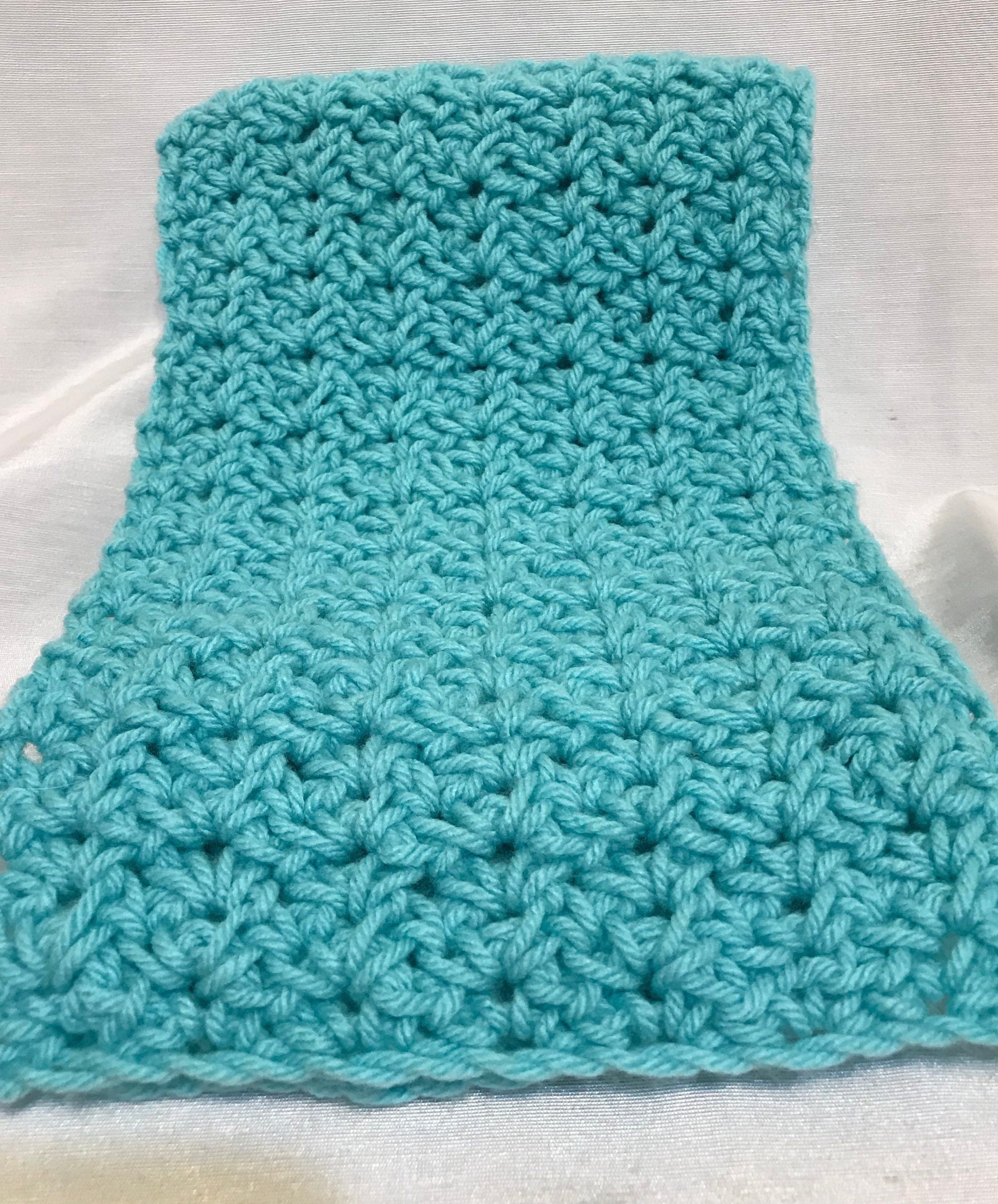 Crocheted Hat and Scarf Set in Turquoise Blue - Etsy display picture 1