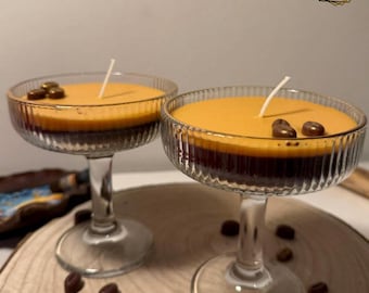 Espresso Martini Coffee Candle Scented Candle made from soy wax | Winter Cocktail Candle Scented Candle | Handmade Decorative Candle | Creative Gift Idea