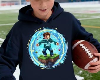 Kids Roblox Portal Hoodie, Youth Gaming Sweatshirt