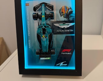 Cuadro 3D F1 Aston Martin AMR25 - Fernando Alonso