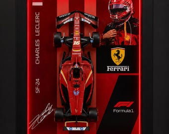 Cuadro 3D F1 Ferrari SF-24 - Charles Leclerc
