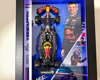 Cuadro 3D luz LED F1 Red Bull RB21 Max Verstappen