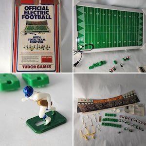 Vintage Tudor Games 1973 Official Electric College Football Model 500 - Retro Fun!