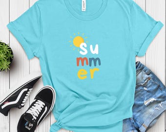 Summer Sunset shirt,Summer Lover t shirt,Family Trip Summer Tee,Summer Vacation Gift,Cute Colorful Sunset t shirt,Vacation Fun Tee,SunSeaTee