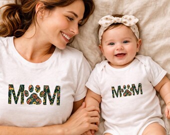 Mom and Son Matching Shirts,Animal Loving Families,Mommy and Me Tshirt orBodysuit,Mommy AndMe Shirt,Mothers day gift,Mama and Mini Shirt Set