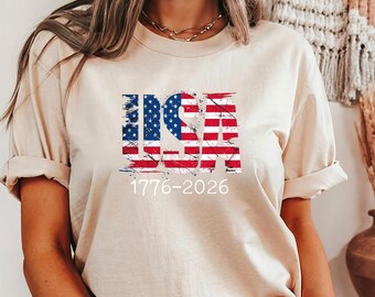 American flag,Retro Usa 250 Shirt, Independence Day Shirt, Celebrate 250th Anniversary Shirt Usa Flag Tee 4th of July Shirt Patriotic Gift