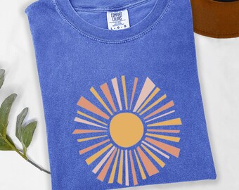 Sunburst Shirt,Sweet Smiling Sun  Tee,Sun Shirt Women Girl,Summer Vacay T shirt,Girls SummerTrip Tee,Summer Tshirt,Sun Sea Time Shirt
