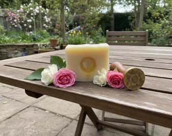 Mild Rosy Olive, Coconut, and Argan oil soap