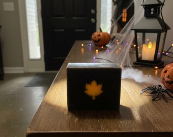 Coming in October!  Eucalyptus and Clove Maple Leaf Soap