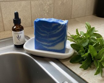 Lavender Mint Swirl Soap