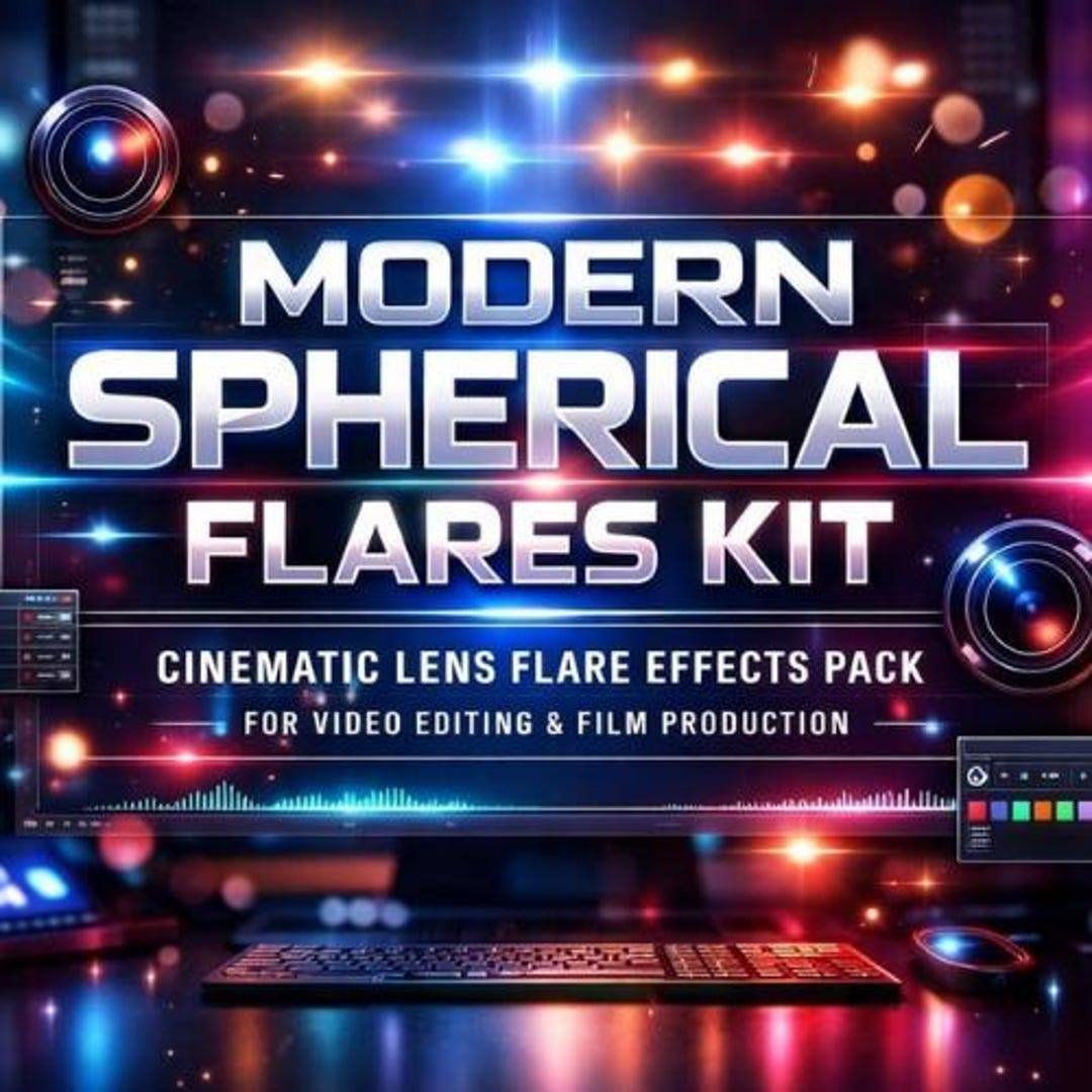 Modern Spherical Flares Kit | Cinematic Lens Flare Effects Pack for ...