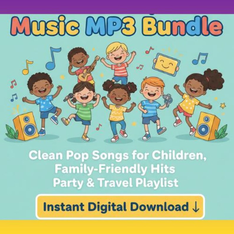 KIDZ BOP Kids Music MP3 Bundle 40+ Clean Pop Songs Collection Kids