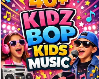 Kidz Bop Kids Music MP3 Bundle | 40+ Clean Pop Songs (Digital Download)