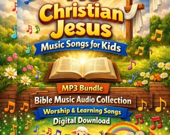 140 Christian Jesus Songs for Kids MP3 Bundle | Bible Worship & Learning Audio (Digital Download)