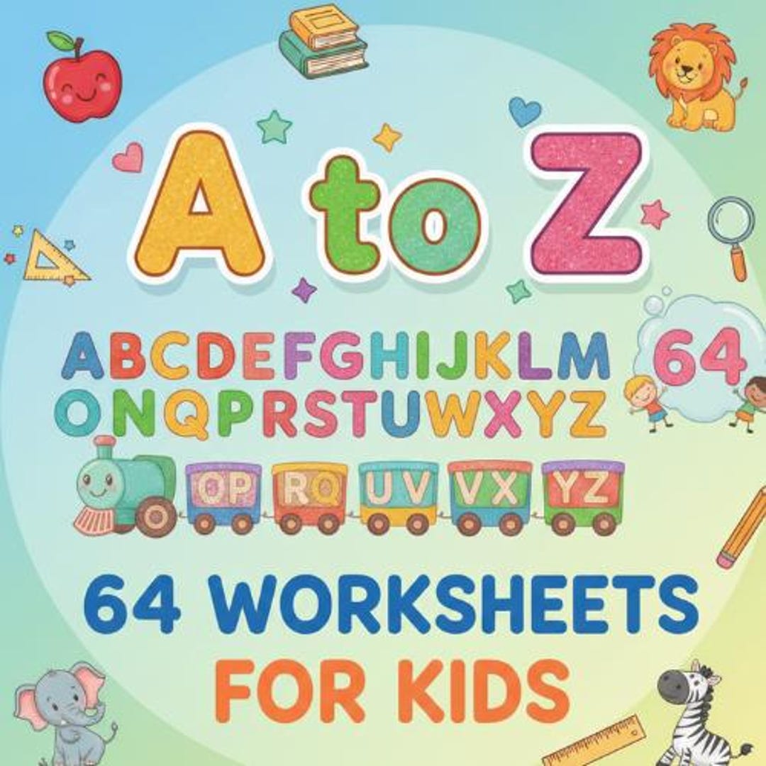 A-Z Worksheets Printable, PDF, Alphabet Tracing Sheets, Preschool