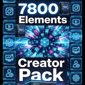 7800 Elements Creator Pack | No-Plugin Editor | Super Creator SMB Digital Bundle