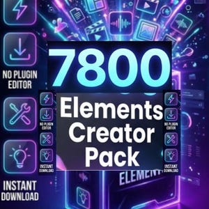 7800 Elements Creator Pack | No-Plugin Editor | Super Creator SMB Digital Bundle
