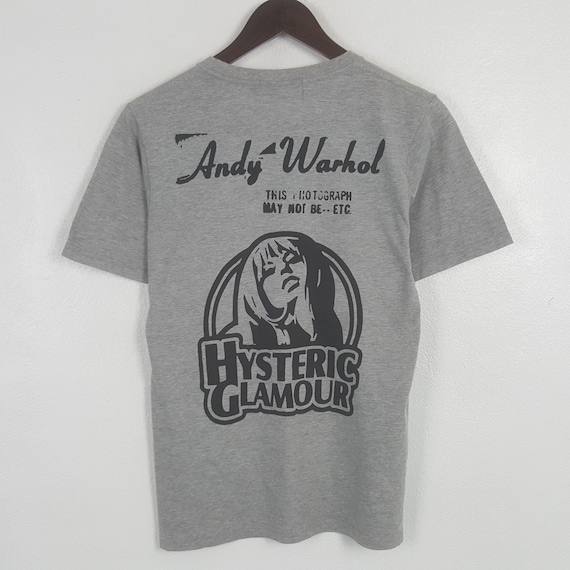 Vintage Hysteric Glamour × Andy Warhol Custom Art Graphic Tshirt