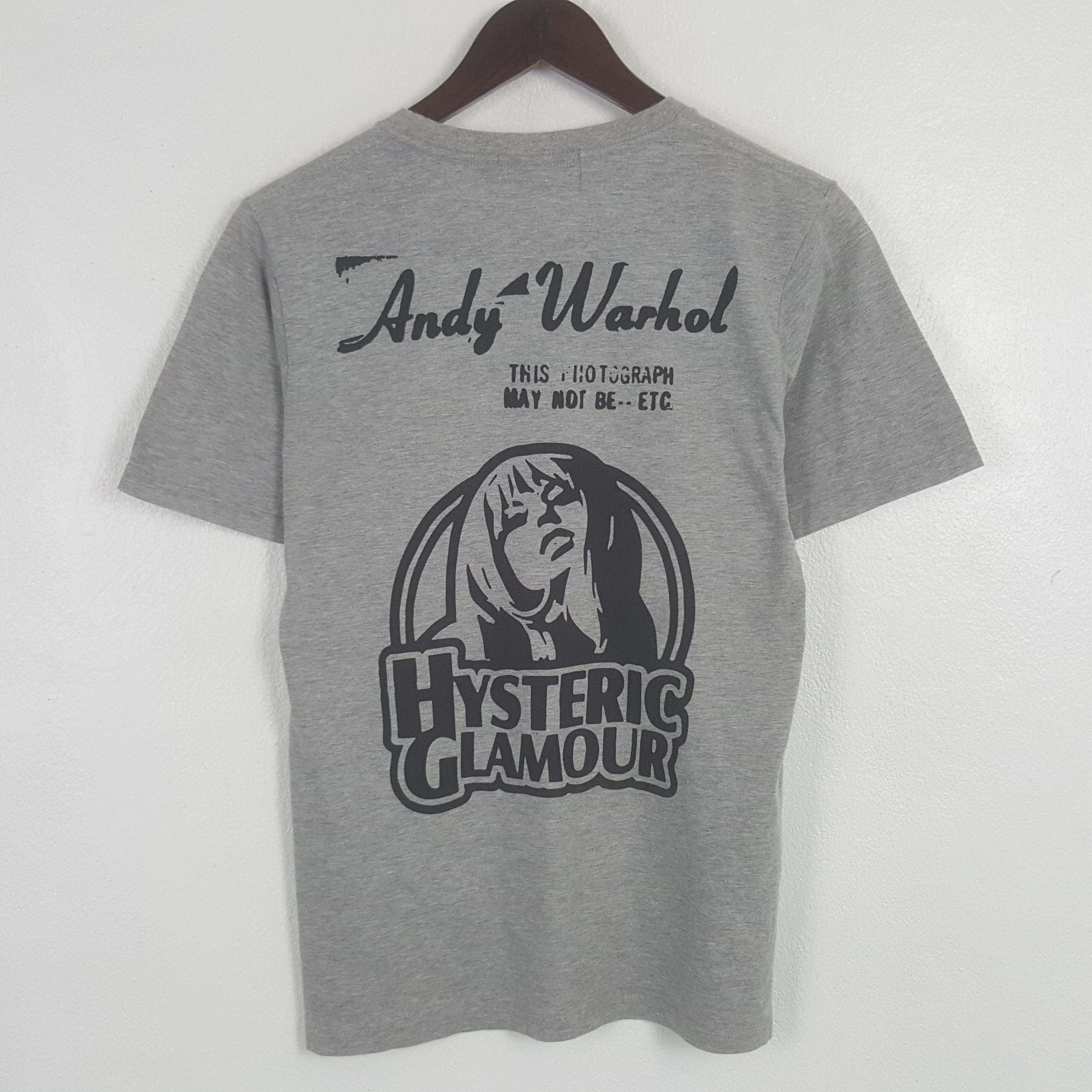 名作 used andy warhol by hysteric glamour Vintage Hysteric Glamour × Andy Warhol Custom Art Graphic Tshirt