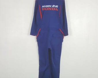 Vintage Mugen Honda Racing Motorsport Custom Coverall Jacket