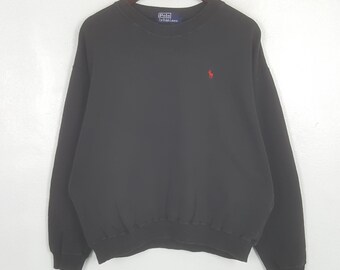 Vintage Polo Ralph Lauren Embroidered Pony Crewneck Sweatshirt
