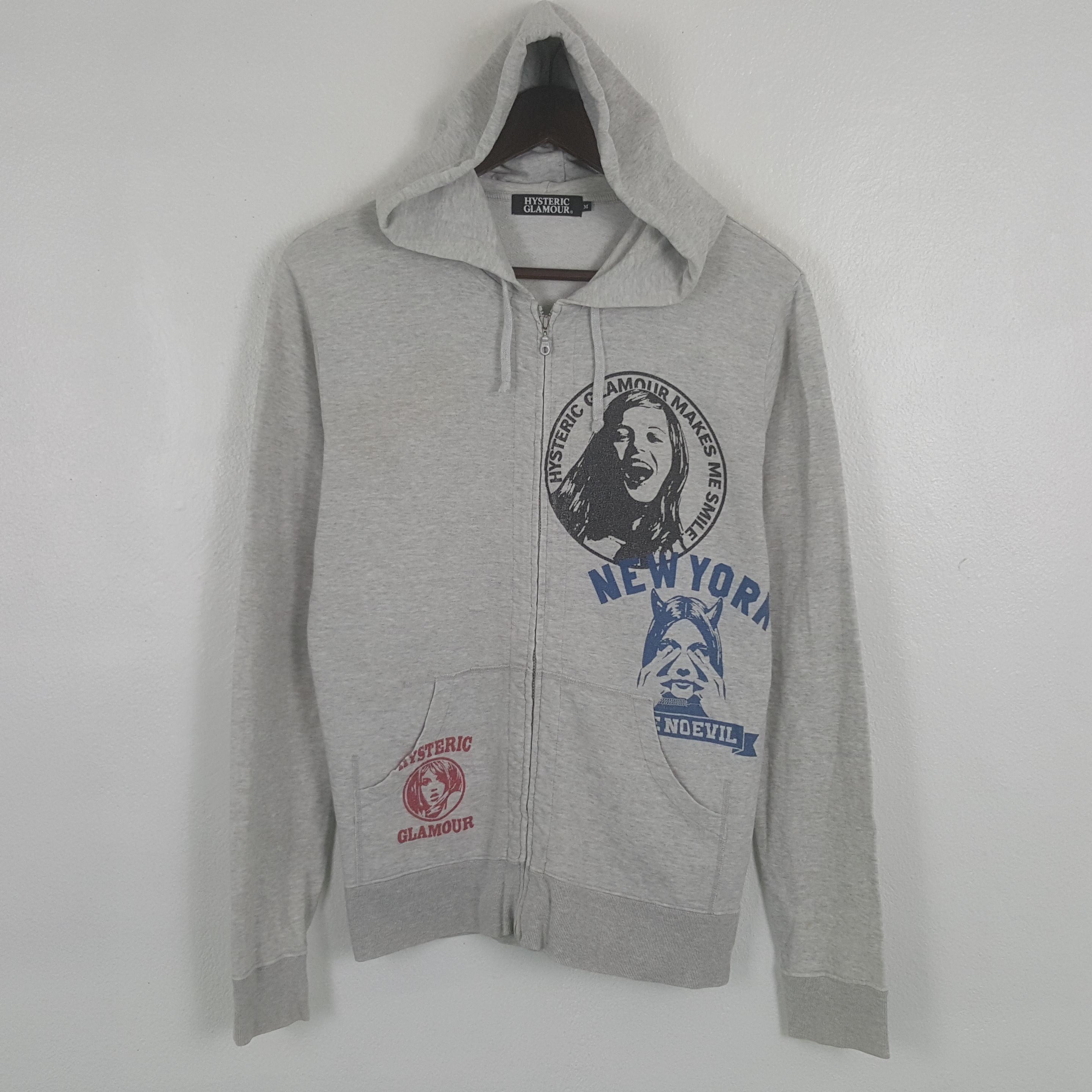 トップス 2000s Hysteric Glamour graphic hoodie Vintage Hysteric Glamour Graphic Print Full Zip Hoodie - Etsy
