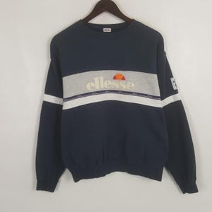 Vintage Ellesse Colorblock Logo Pullover Sweatshirt