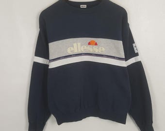Vintage Ellesse Colorblock Logo Pullover Sweatshirt