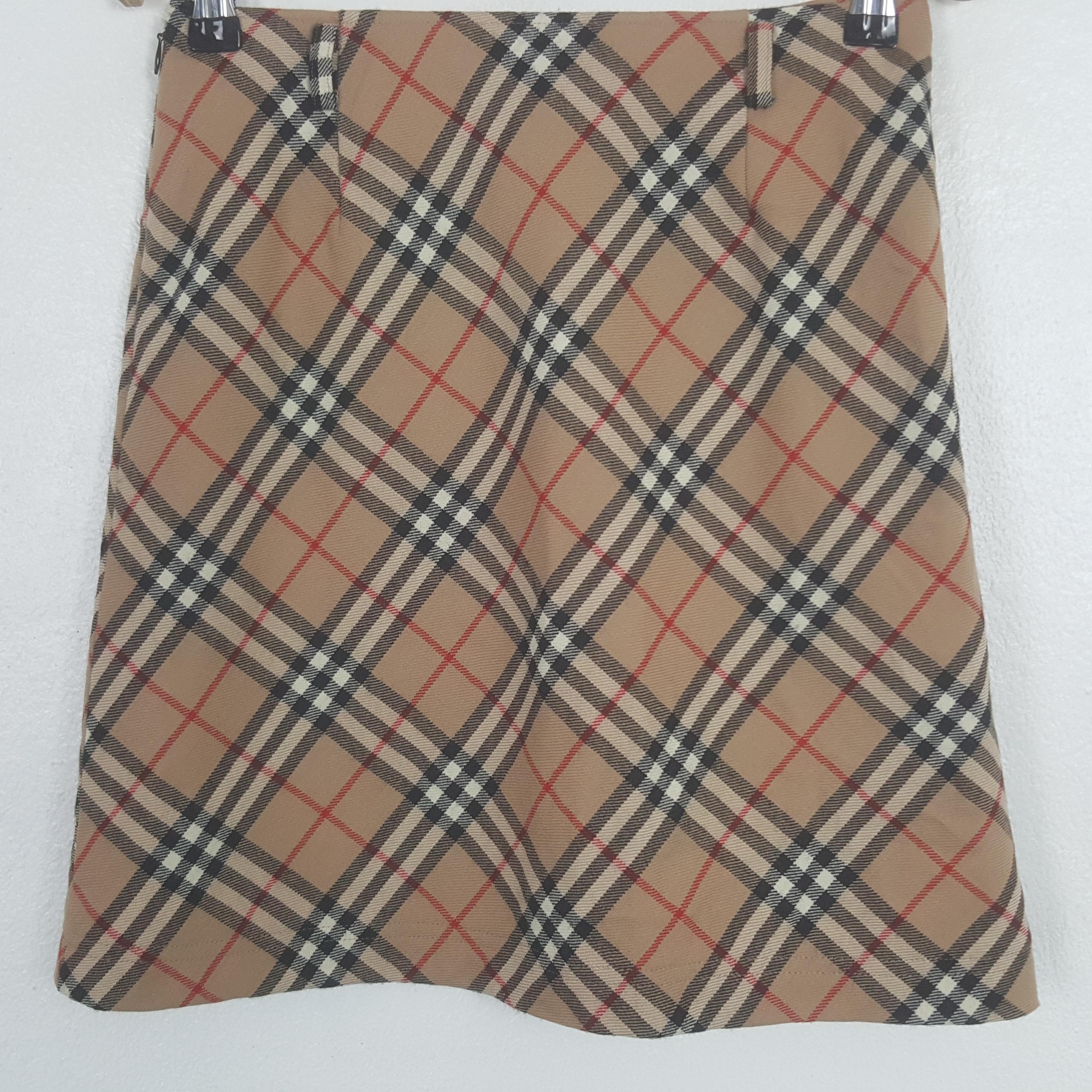 Vintge Burberrys of London Blue Label Nova Check Pattern Skirts - Etsy
