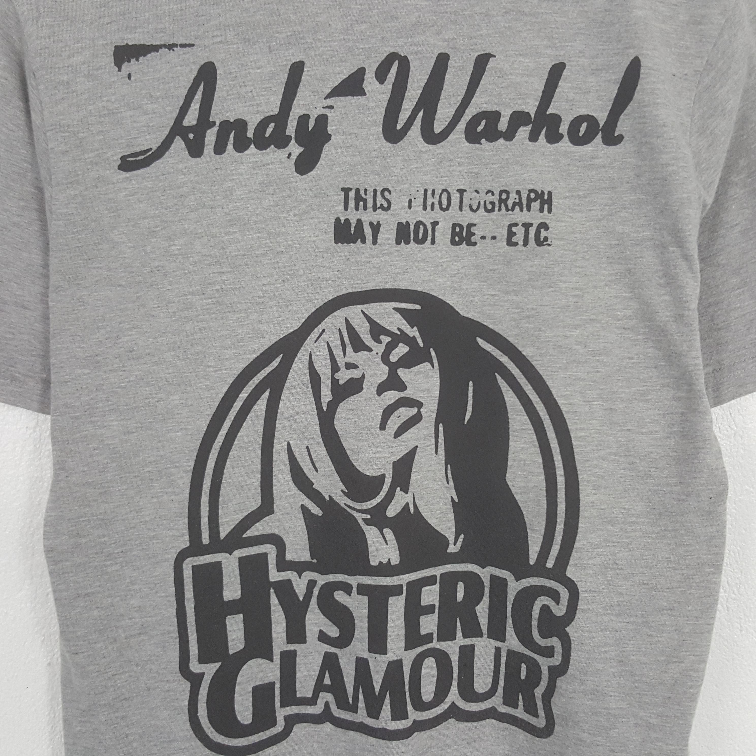 Vintage Hysteric Glamour × Andy Warhol Custom Art Graphic Tshirt