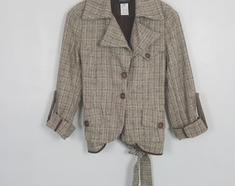 Vintage Tweed Blazer Patrizia Pepe Multicolour Jacket