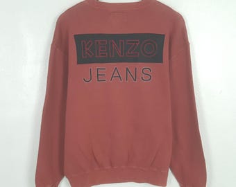 Vintage Kenzo Jeans Embroidered Crewneck Sweatshirt